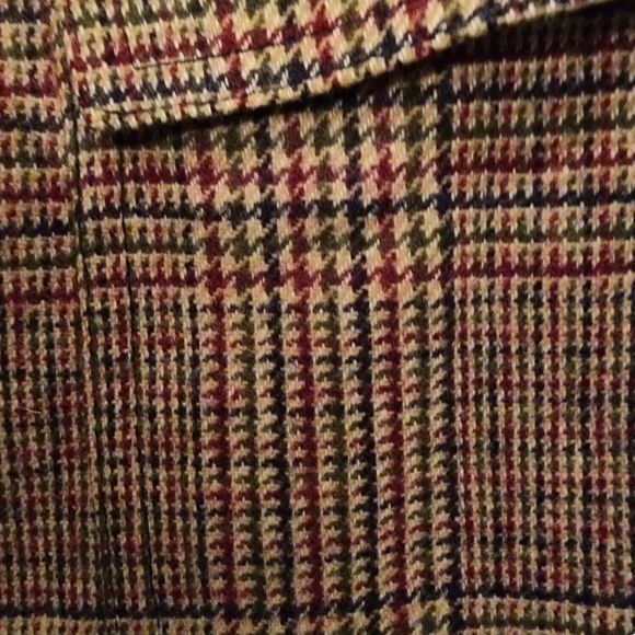 Vintage Villager Blazer Womens Size 12 Brown Multi Union Made Rich Wool Blend - Picture 4 of 7